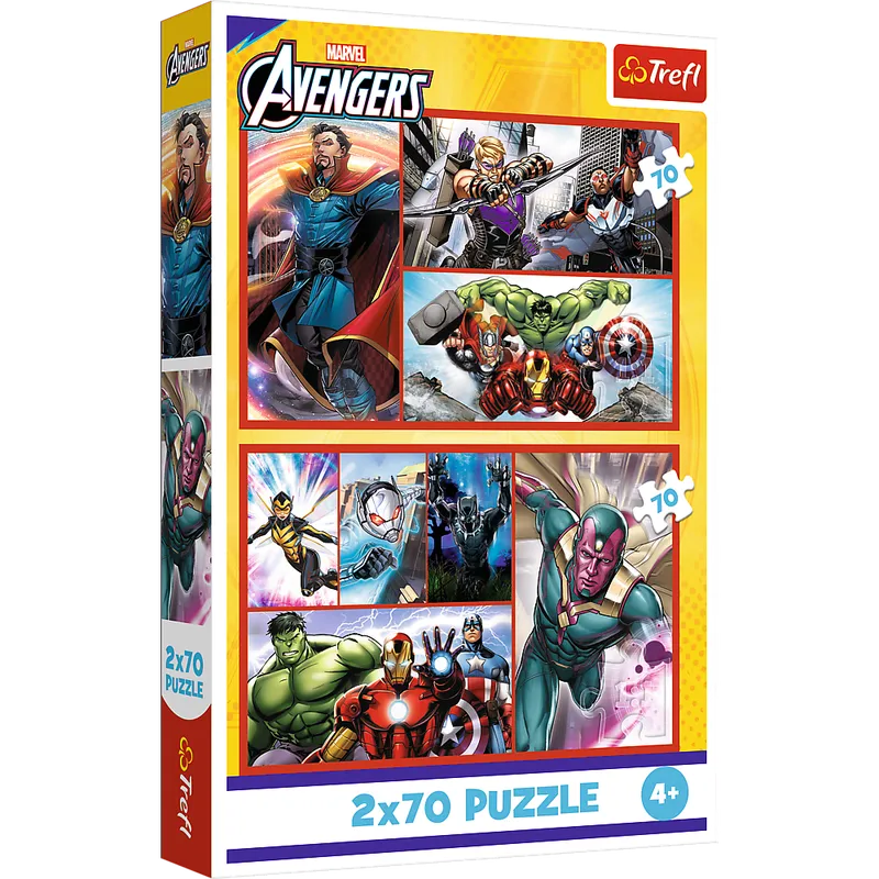 Puzzle - 2x70 - Zostań Bohaterem - Avengers - TREFL 34439
