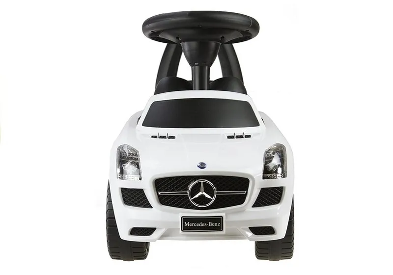 Jeździk MERCEDES SLS AMG Pchacz Dla Dziecka Oparcie Schowek - Biały