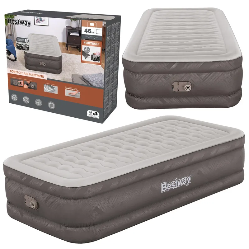 Materac Jednoosobowy Dmuchany Z Pompką Elektryczną 191 x 97cm BESTWAY 69048