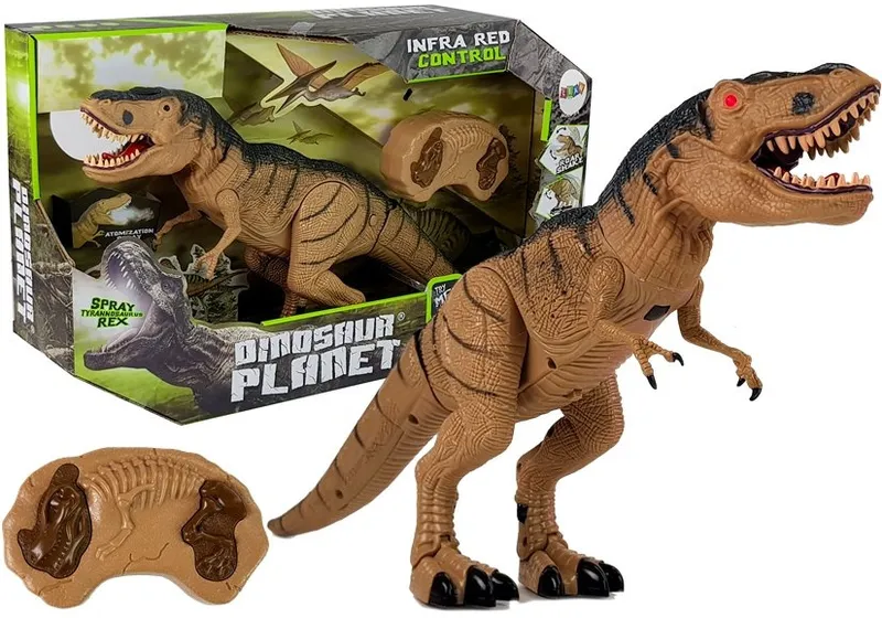 Dinozaur Tyranozaur Rex Zdalnie Sterowany R/C Z Parą