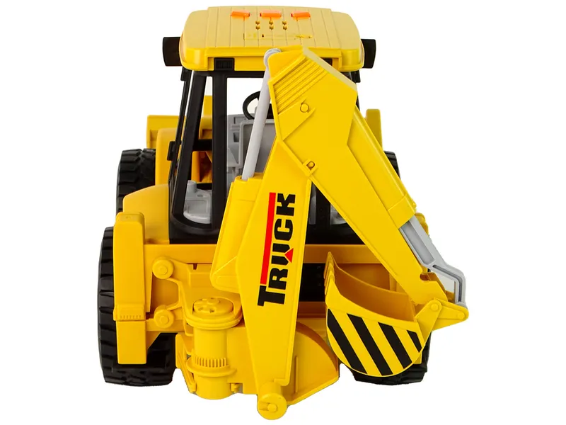 Koparka Traktor Z Napędem Frykcyjnym Dźwięk - Żółta