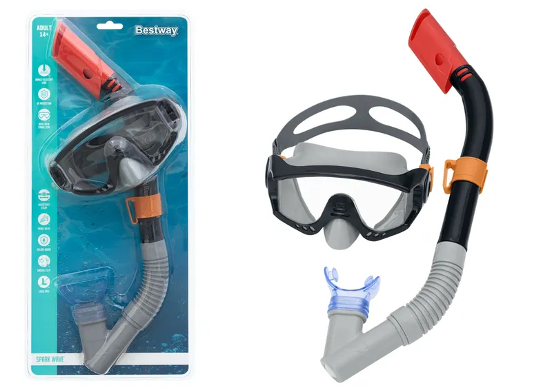 Zestaw Do Nurkowania Maska, Rurka BESTWAY 24068 - Czarny