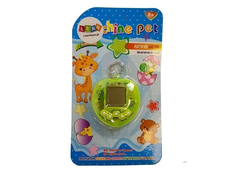 Gra Elektroniczna TAMAGOTCHI Z Krótkim Łańcuszkiem - Zielona