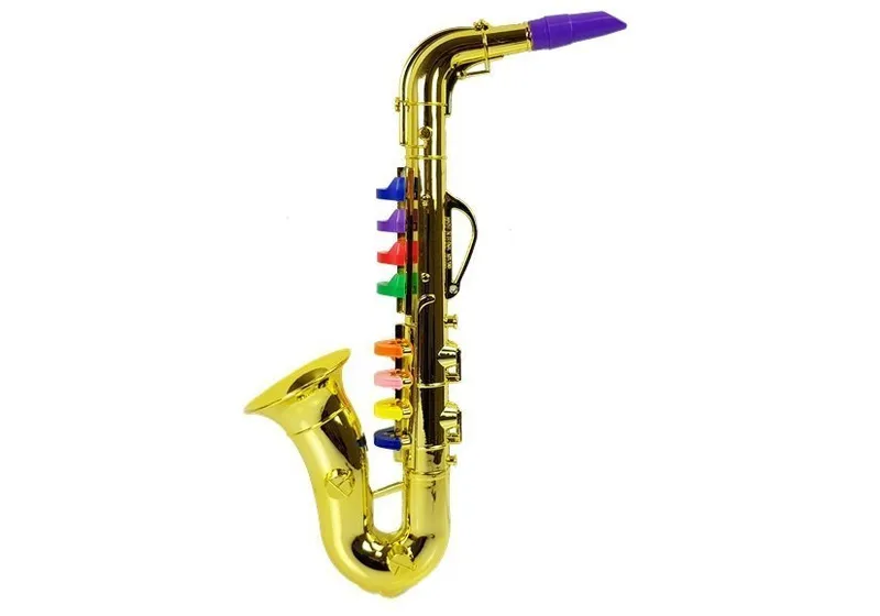 Zabawkowy Saksofon Instrument W Kolorze Złotym
