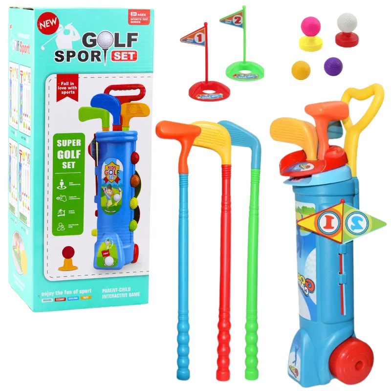 Zestaw Do Gry W Golfa Wózek Kije Pole Gra Sportowa 20el