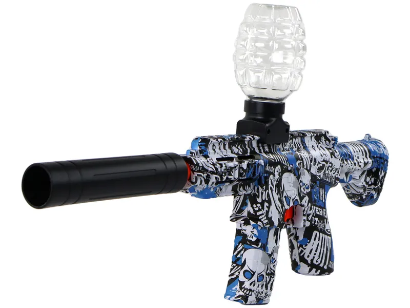 Pistolet Broń Karabin Na Wodę Kulki Wodne - Niebieski
