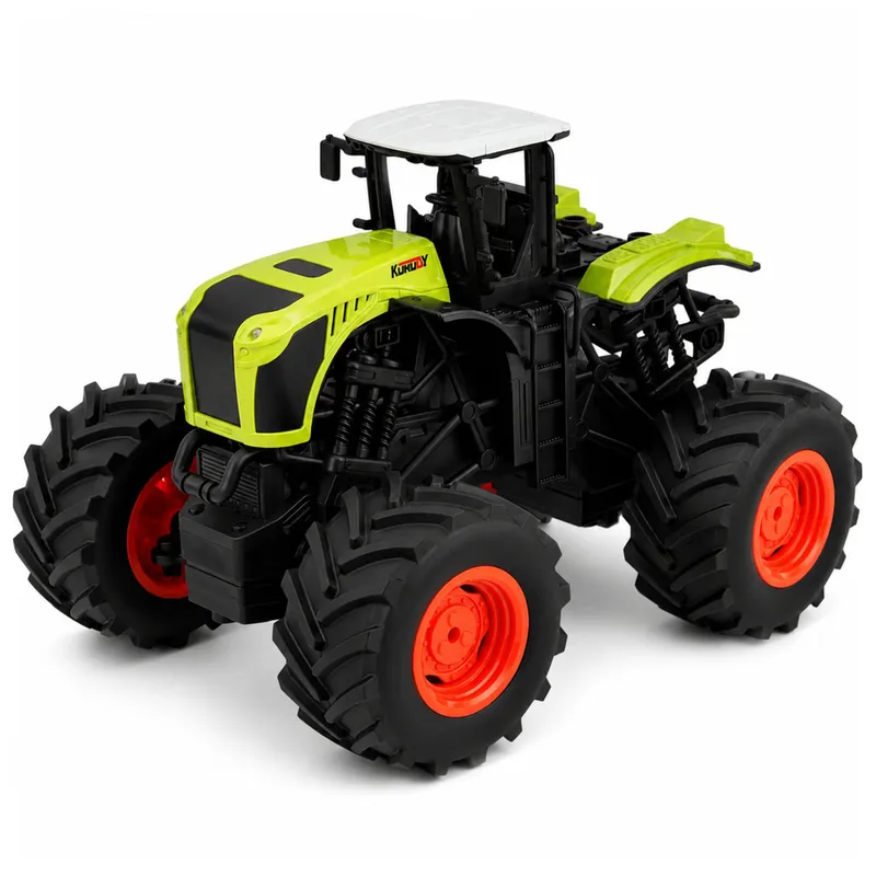 Wysoki Traktor Rolniczy Zdalnie Sterowany RC Światła Dźwięki 1:16 - Zielony