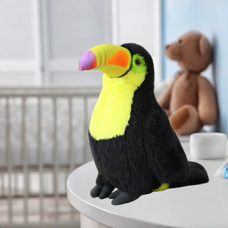 Pluszowy Ptak Tukan Pluszak Maskotka Przytulanka 20cm - Żółty