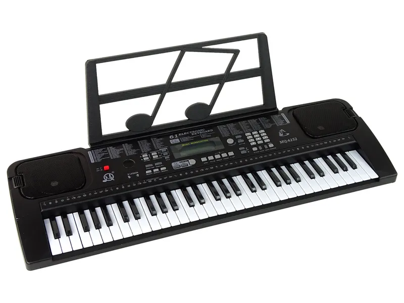 Keyboard Z Mikrofonem Instrument Muzyczny - Czarny