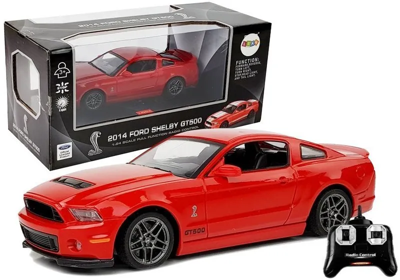 Auto Zdalnie Sterowane FORD Shelby GT500 7.5 km/h 2.4 g - Czerwony