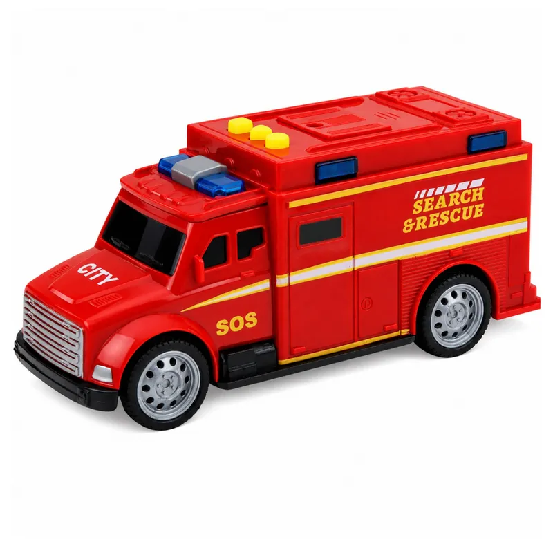 Samochód Ratunkowy Karetka Ambulans Światła Dźwięki 1:32 - Czerwony