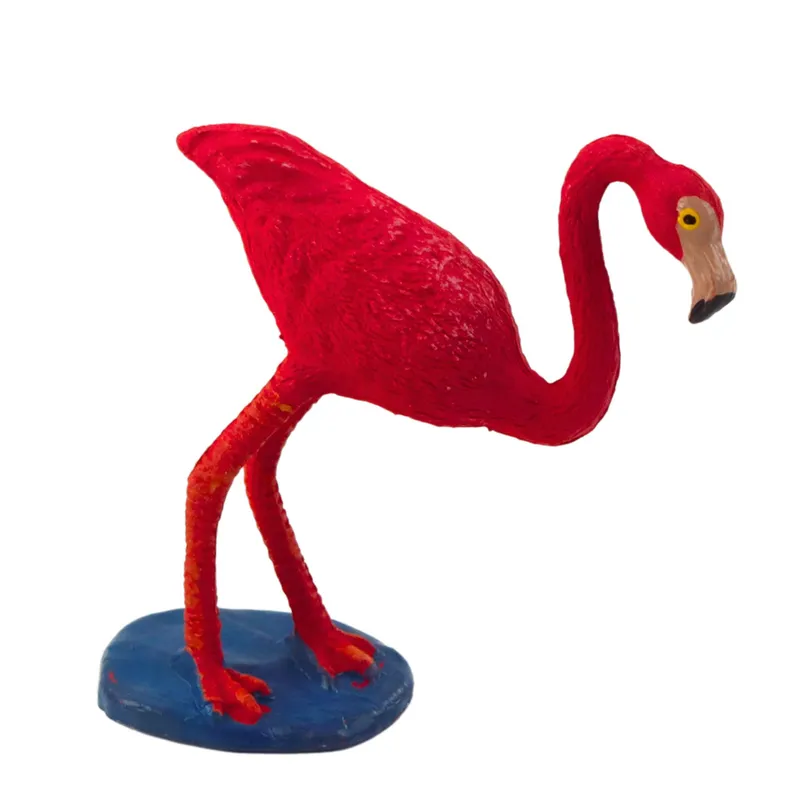 Zestaw Mini Figurki Ptaki Egzotyczne Papużki Flaming 5 el