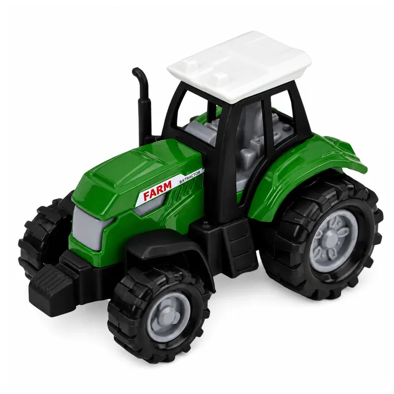 Zestaw Pojazdy Rolnicze Traktor Sieczkarnia Przyczepa Do Drewna 1:68 4 szt