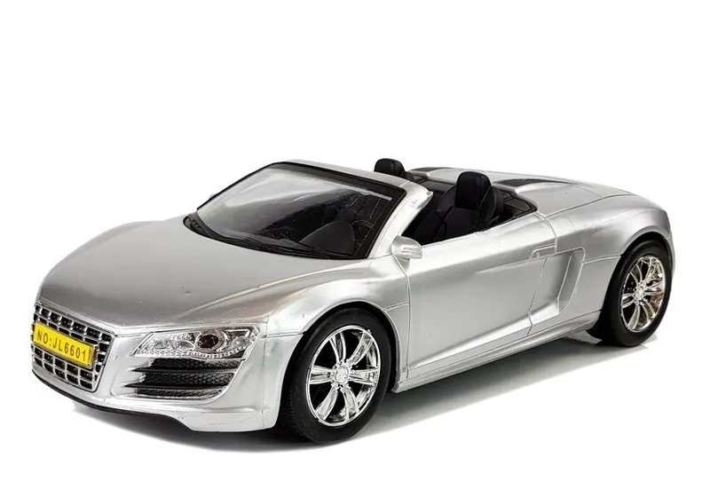 Autko Z Napędem Frykcyjnym Kabriolet 1:18 - Srebrne