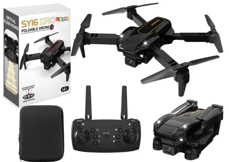 Zdalnie Sterowany Dron Z Kamerą 4K SY16 Pokrowiec - Czarny