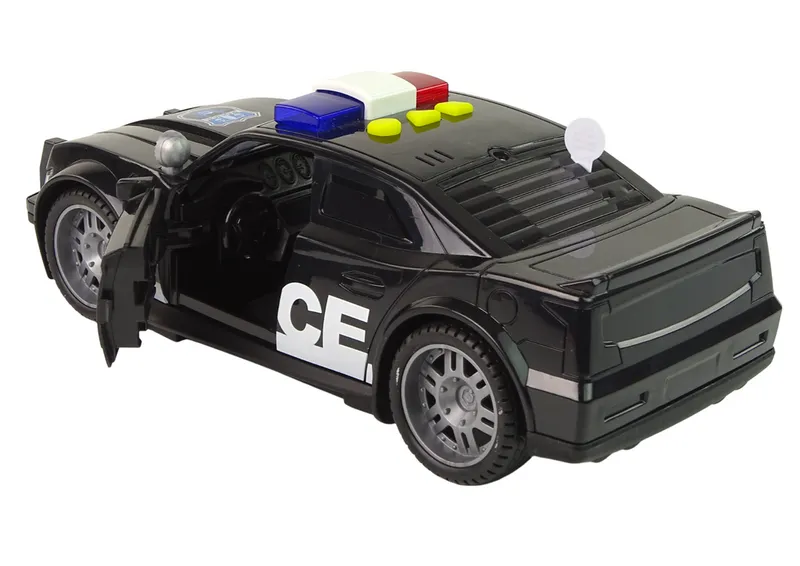 Auto Policja 1:14 Światła Dźwięki - Czarne