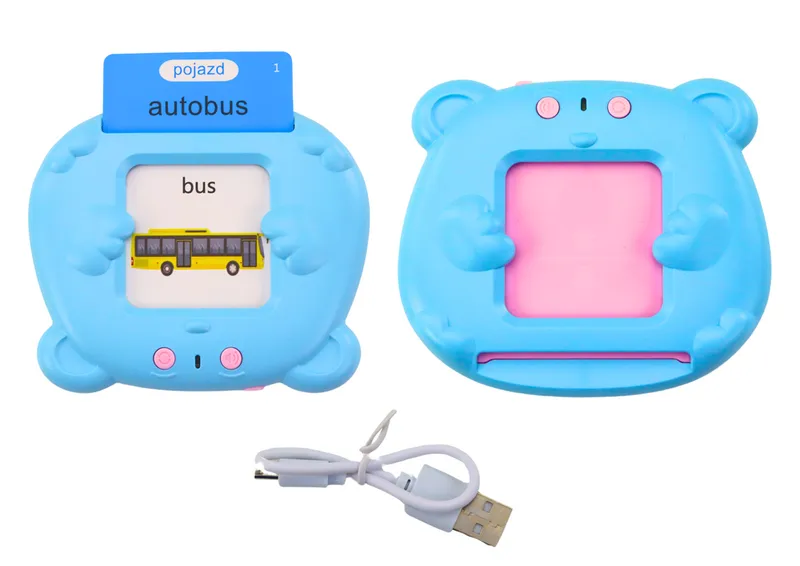 Tablet Do Kart Edukacja Nauka Języka Polski Angielski 224 Słowa - Niebieski