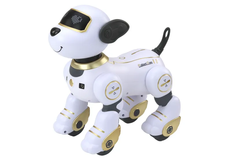 Robot Pies Interaktywny Zdalnie Sterowany Tańczy Wykonuje Polecenia - Złoty