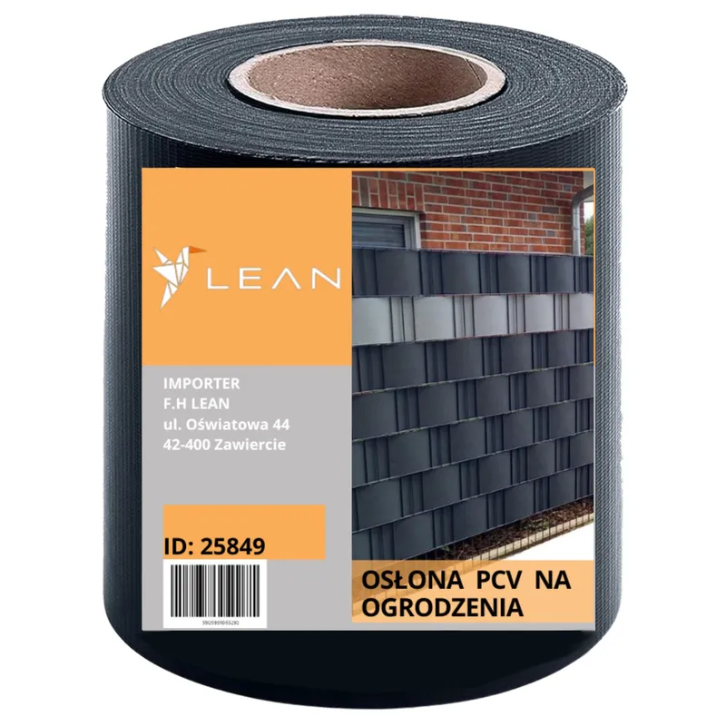 Taśma Ogrodzeniowa Ochrona UV 20 Klipsów 450 g/m² 19x35m - Szara