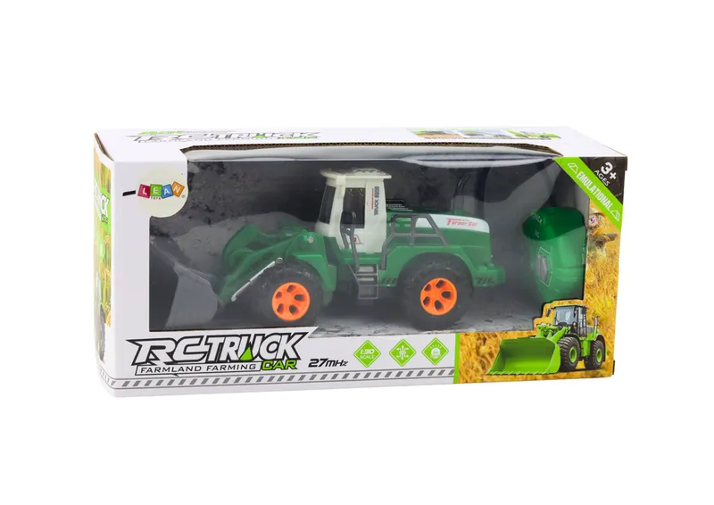 Koparka Ładowarka R/C Zdalnie Sterowana Unoszone Ramie - Zielona