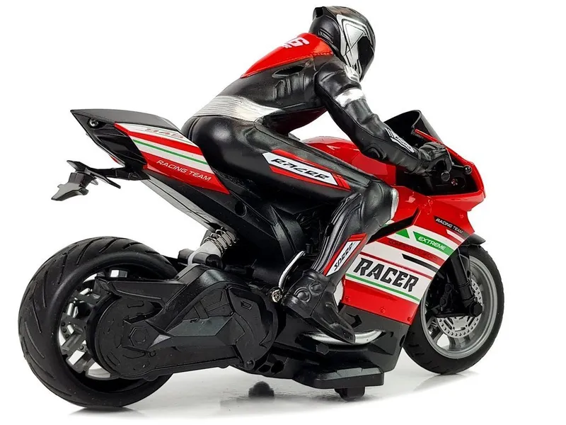 Motor Sportowy Ścigacz Zdalnie Sterowany 2.4G Zasięg 35 m - Czerwony