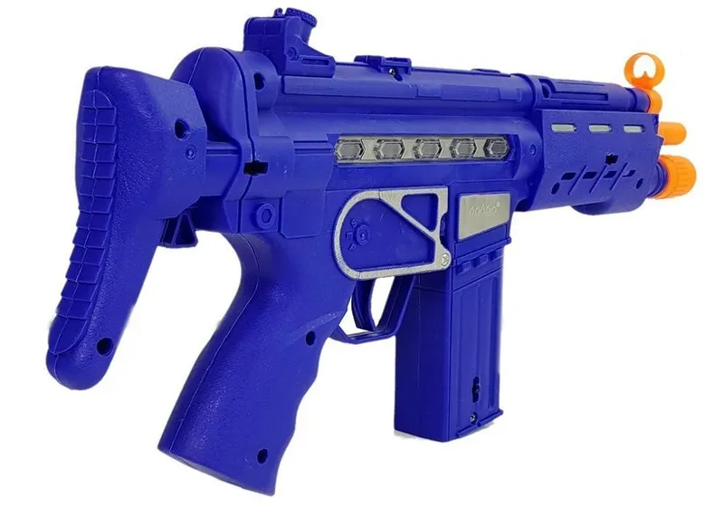 Zestaw Policyjny Pistolet Odznaka Dźwięk Efekty Świetlne 37cm - Granatowy