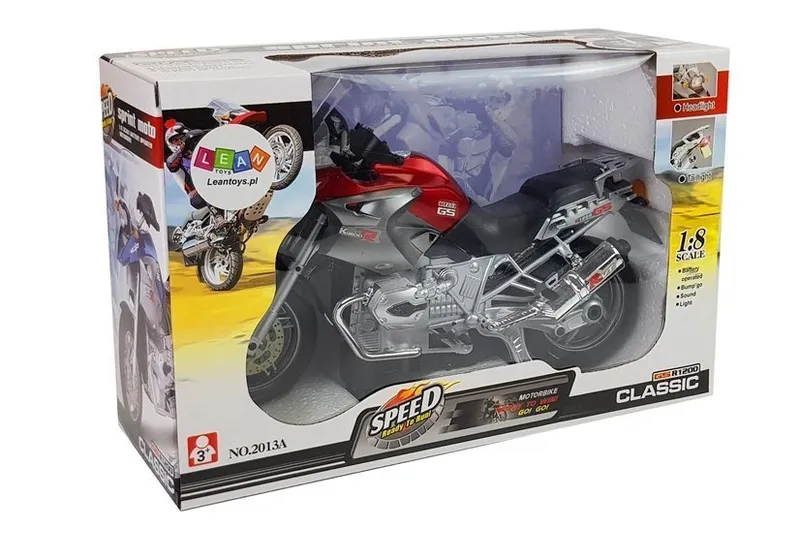 Motocykl Na Baterie Światła Muzyka - Czerwony