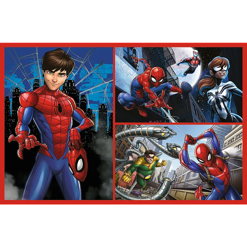Puzzle - 2x70 - Pajęcze Historie - DISNEY MARVEL Spiderman - TREFL 34443
