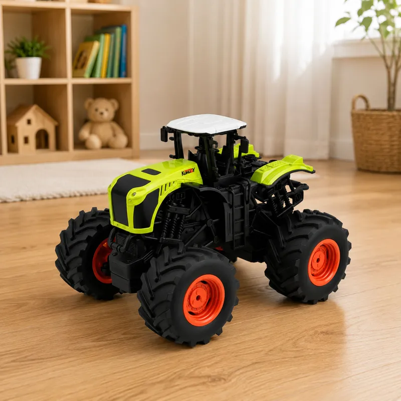 Wysoki Traktor Rolniczy Zdalnie Sterowany RC Światła Dźwięki 1:16 - Zielony