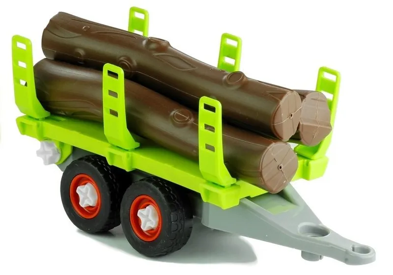 Rozkręcany Traktor Z Przyczepą Z Drewnem 43 cm