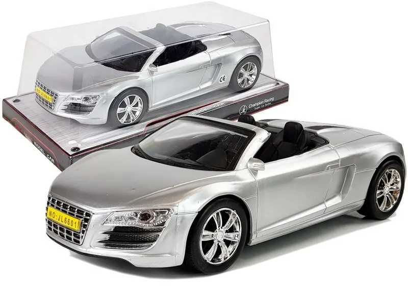 Autko Z Napędem Frykcyjnym Kabriolet 1:18 - Srebrne