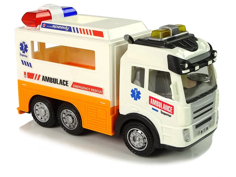 Ambulans Autko Na Baterie Światło Dźwięki