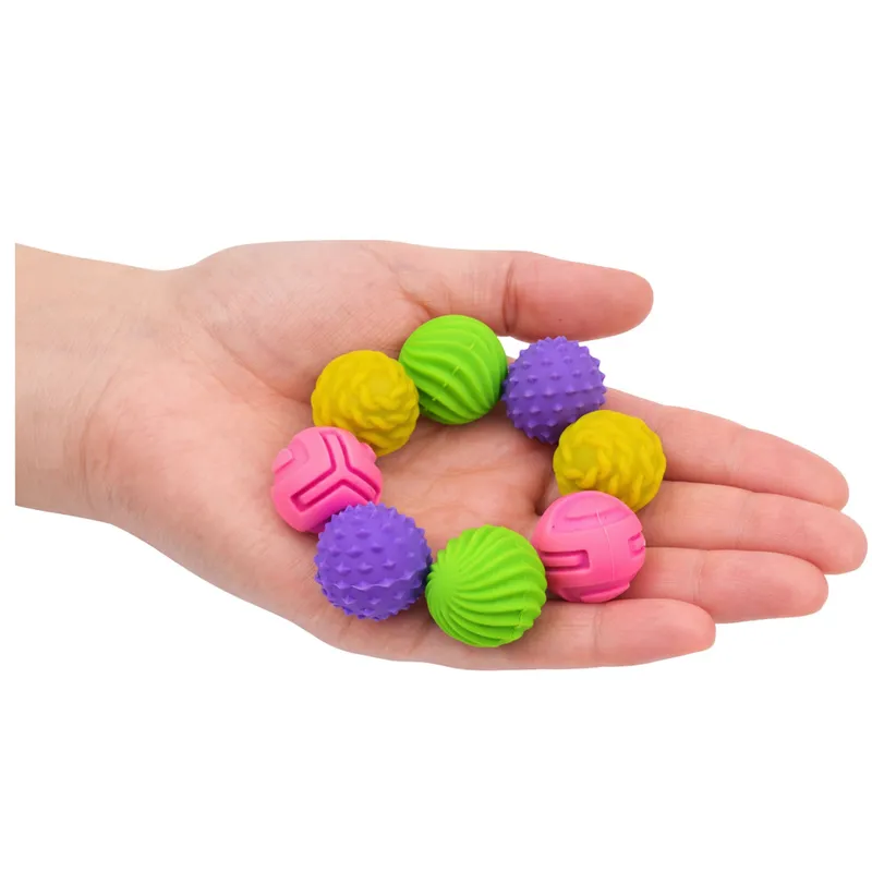 Magnetyczne Silikonowe Piłki Antystresowe W Etui Kolorowe 2,5 cm 8 el