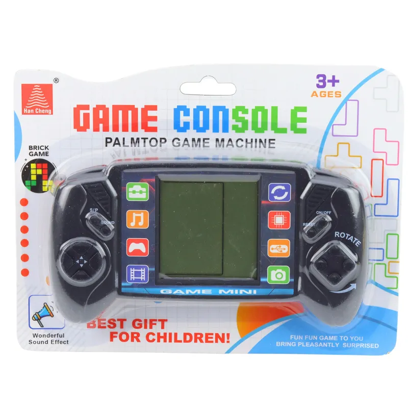 Elektroniczna Gra Konsola Do Gry Tetris Przenośna LCD - Czarna
