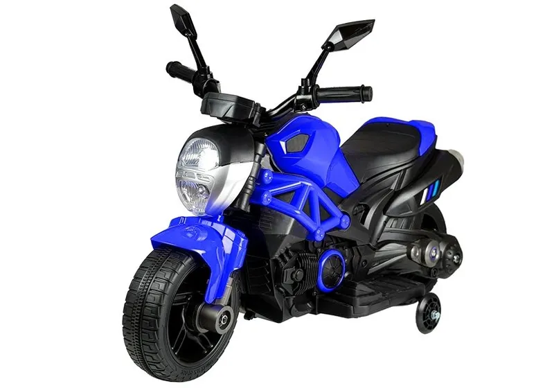 Motor Na Akumulator Motocykl Dla Dzieci GTM1188 Światło LED - Niebieski