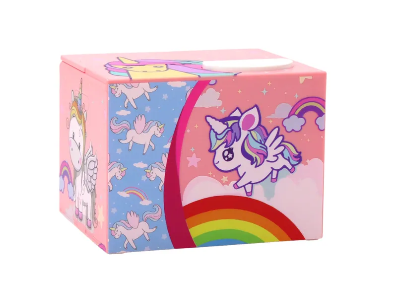 Skarbonka Jednorożec Nauka Oszczędzania Unicorn Melodia - Różowy
