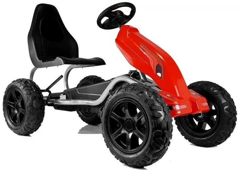 Gokart Na Pedały B012 Pompowane Koła - Czerwony