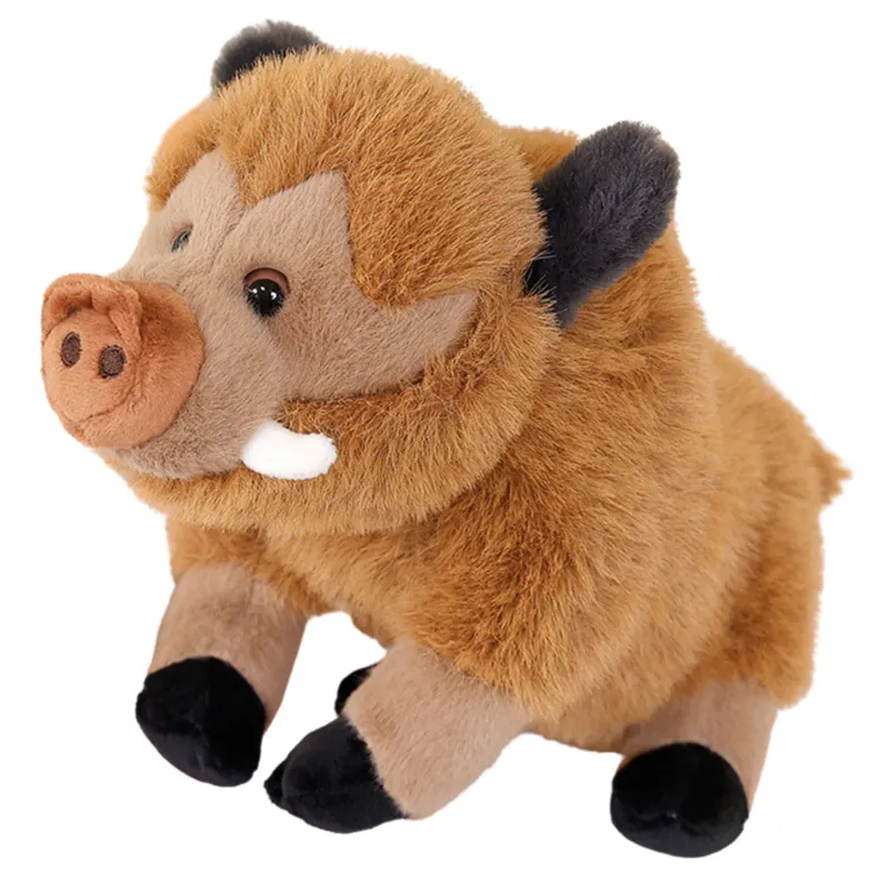 Pluszowa Maskotka Przytulanka Dzik 25cm - Brązowy
