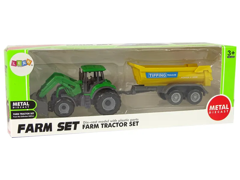 Pojazd Rolniczy Traktor Przyczepka D - Zielony