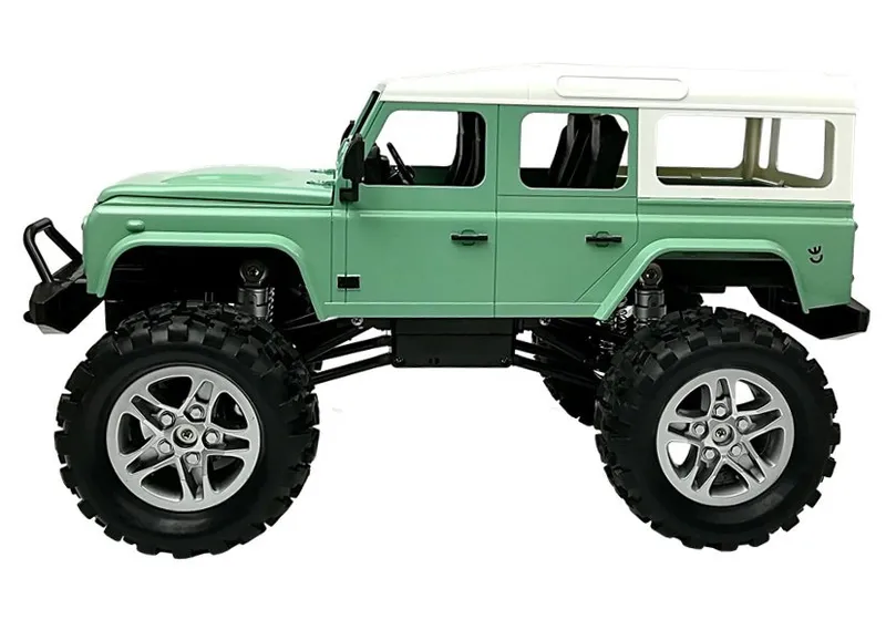 Auto Zdalnie Sterowane Land Rover Defender D110 R/C 7.5 km/h 1:14 2.4G - Zielony