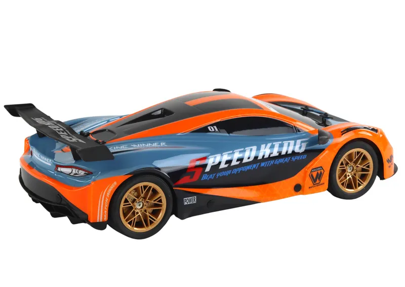 Duże Auto Sportowe Zdalnie Sterowane 1:10 - Pomarańczowe