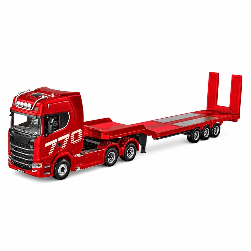 Ciężarówka Scania 770S Z Naczepą Zdalnie Sterowana RC Huina 1:18 - Czerwona