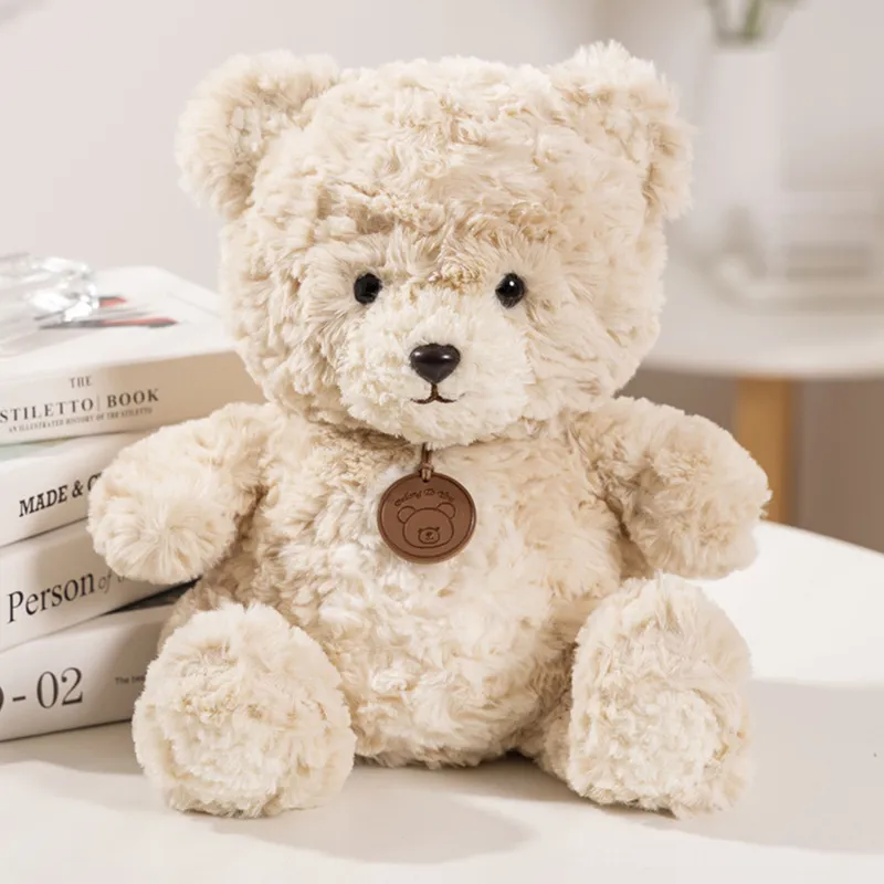 Pluszowa Maskotka Przytulanka Miś Z Medalionem 25cm - Beżowy