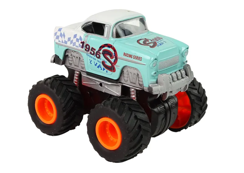 Auto 4X4 Klasyczny Model Na Dużych Kołach 4 Kolory