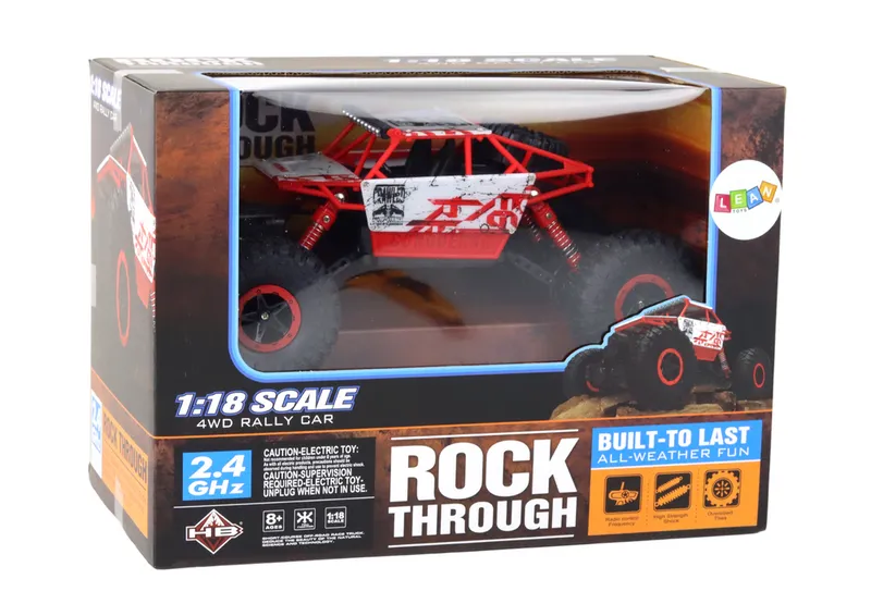 Auto Terenowe Zdalnie Sterowane RC 1:18 2.4G - Czerwone