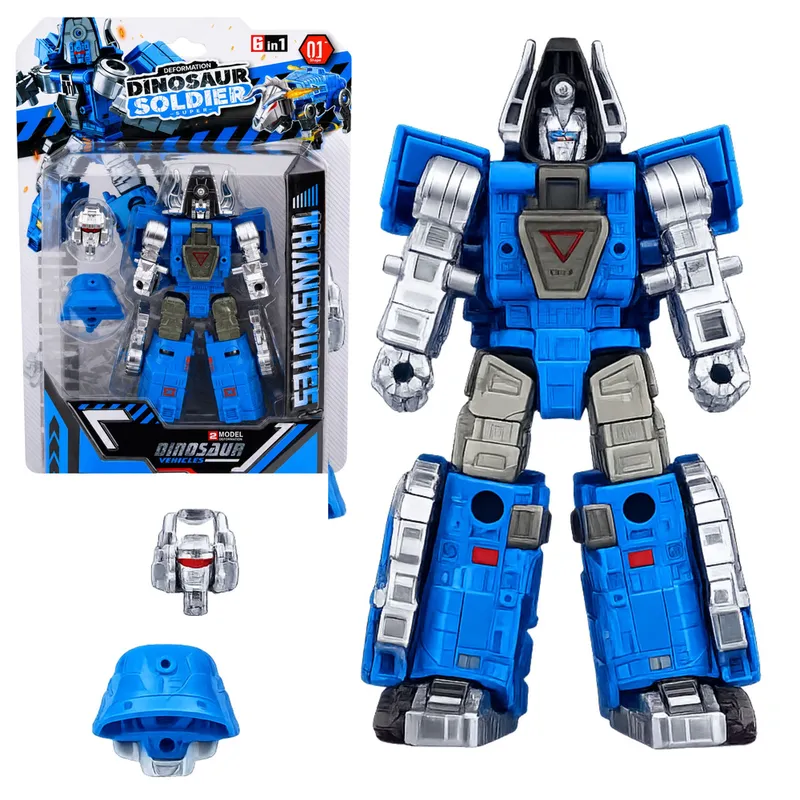 Robot Dinozaur 2w1 Zmieniający Się Ruchome Elementy Figurka Mix