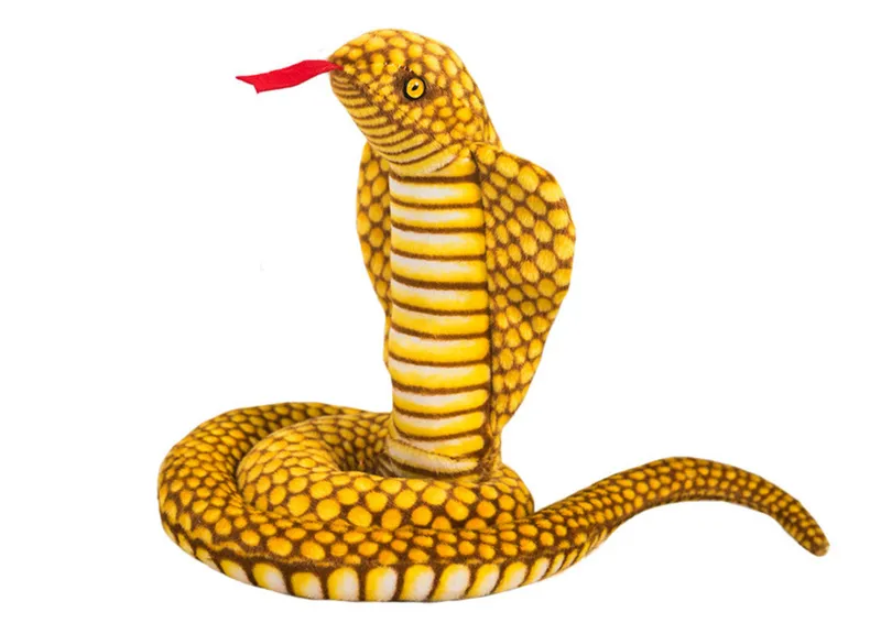 Maskotka Pluszowa Wąż Kobra Królewska 100 cm - Żółta
