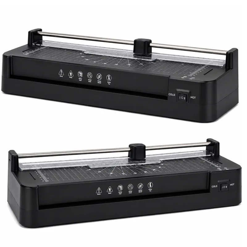 Laminator Ze Zgrzewarką I Gilotyną 3w1 Do Dokumentów Zdjęć A3 - Czarny