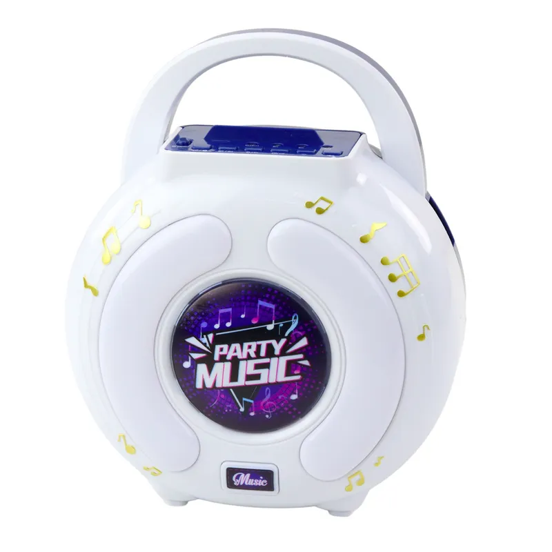 Zestaw Karaoke Dwa Mikrofony Głośnik Bluetooth MP3 Nagrywanie LED