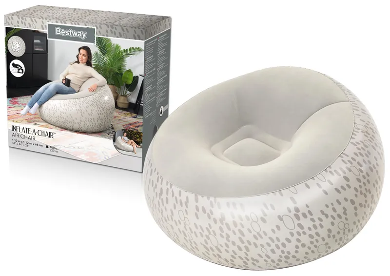 Dmuchany Fotel BESTWAY 75052 - Szary